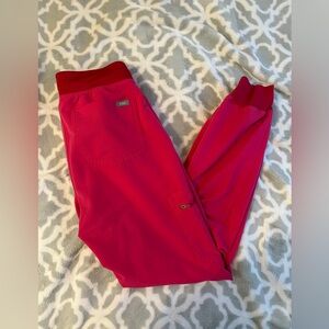 Figs XS Shocking Pink Zamora Joggers